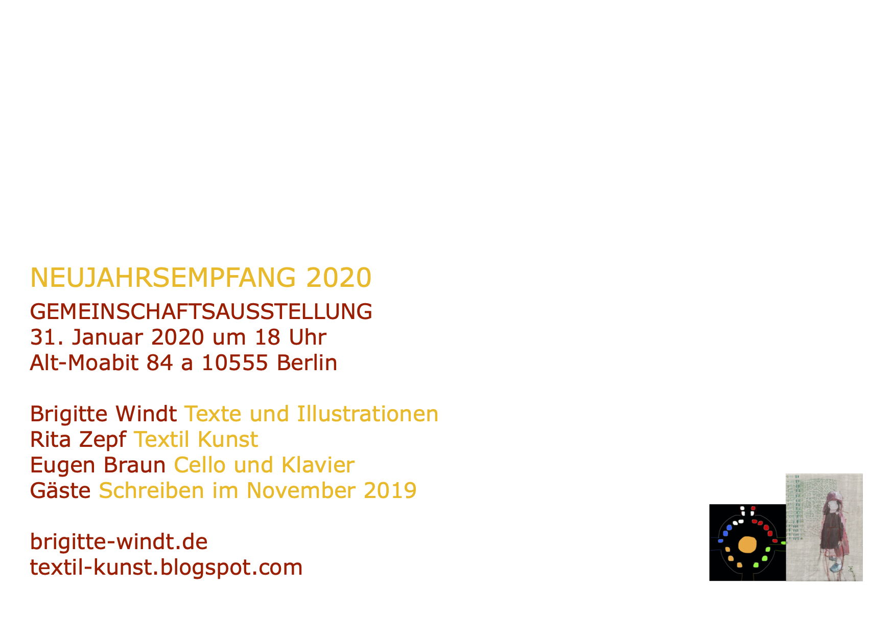 Neujahrsempfang 2020 Berlin Brigitte Windt und Rita Zepf